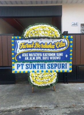 Papan Bunga Duka di Bandar Pulau